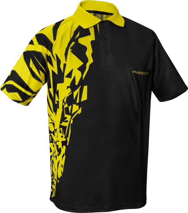 Harrows Rapide darts shirt Geel