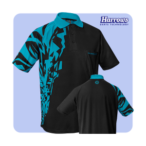 Harrows Rapide darts shirt blauw