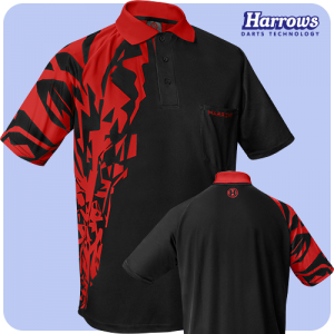 Harrows Rapide darts shirt Rood