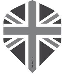 Designa DSX Union Jack black & grey standaard flights