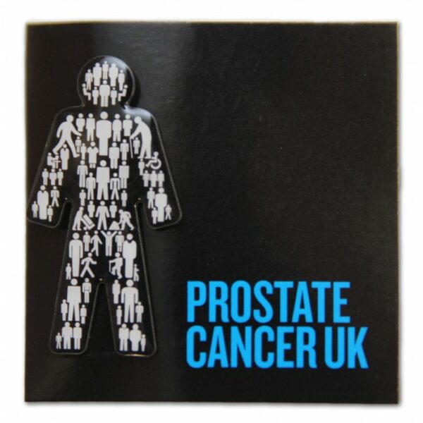 Prostate Cancer UK (prostaat kanker) steun pin badge