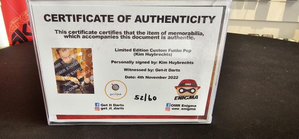 Enigma Kim "The Hurricane" Huybrechts Funko Pop Limited gesigneerd - Afbeelding 2