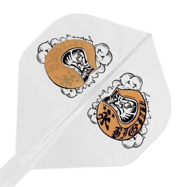Condor Axe Daruma Baby Clear Gold Standaard flight & shaft systeem