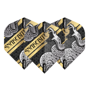Red Dragon Peter "Snakebite" Wright Ionic Coiled Snake Gold standaard flights